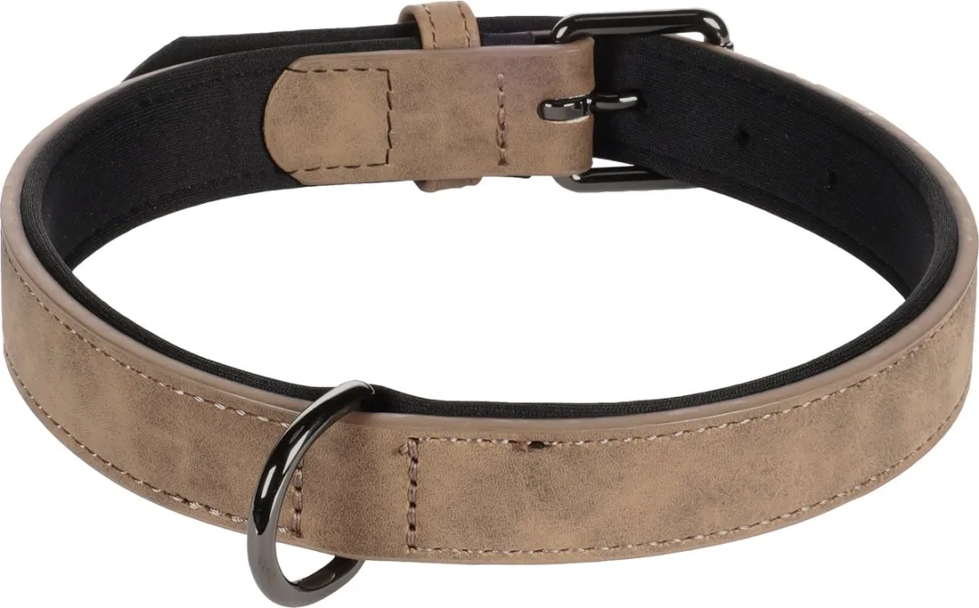 Flamingo Delu Halsband Honden - L 42-52cm - Bruin
