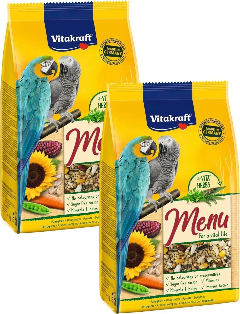 Vitakraft Papegaaien Premium Menu Vogelvoer