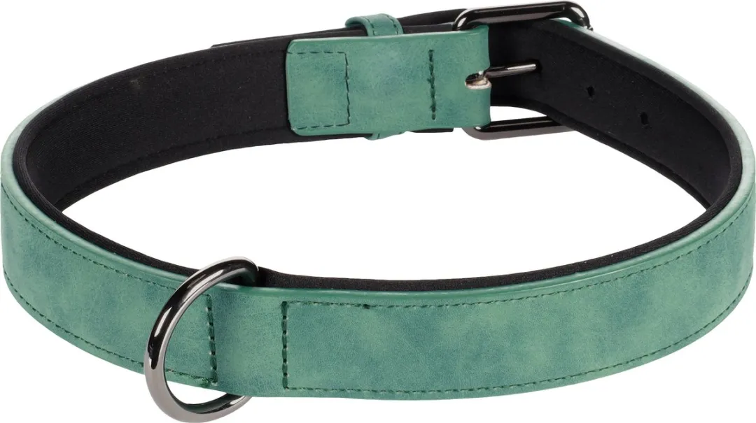 Flamingo Delu Halsband Honden XXL 52-62cm Groen - 30mm
