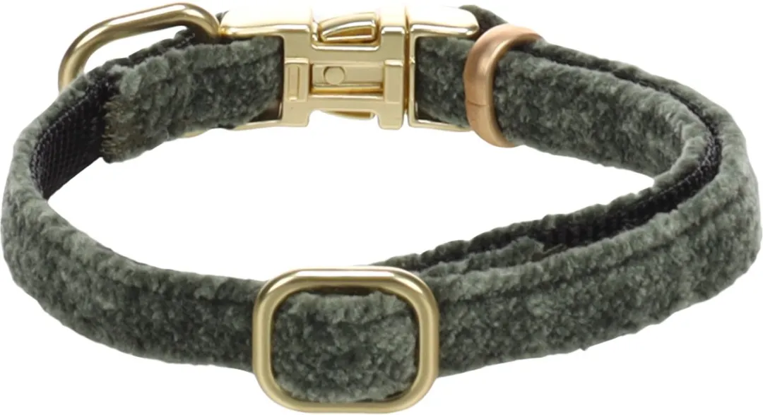 Flamingo Hond Halsband Saba Groen XS