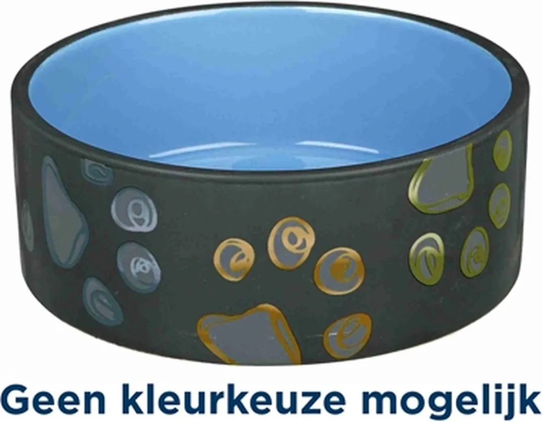 Trixie Jimmy Keramische Voerbak 750ml - ø15cm - Grijs