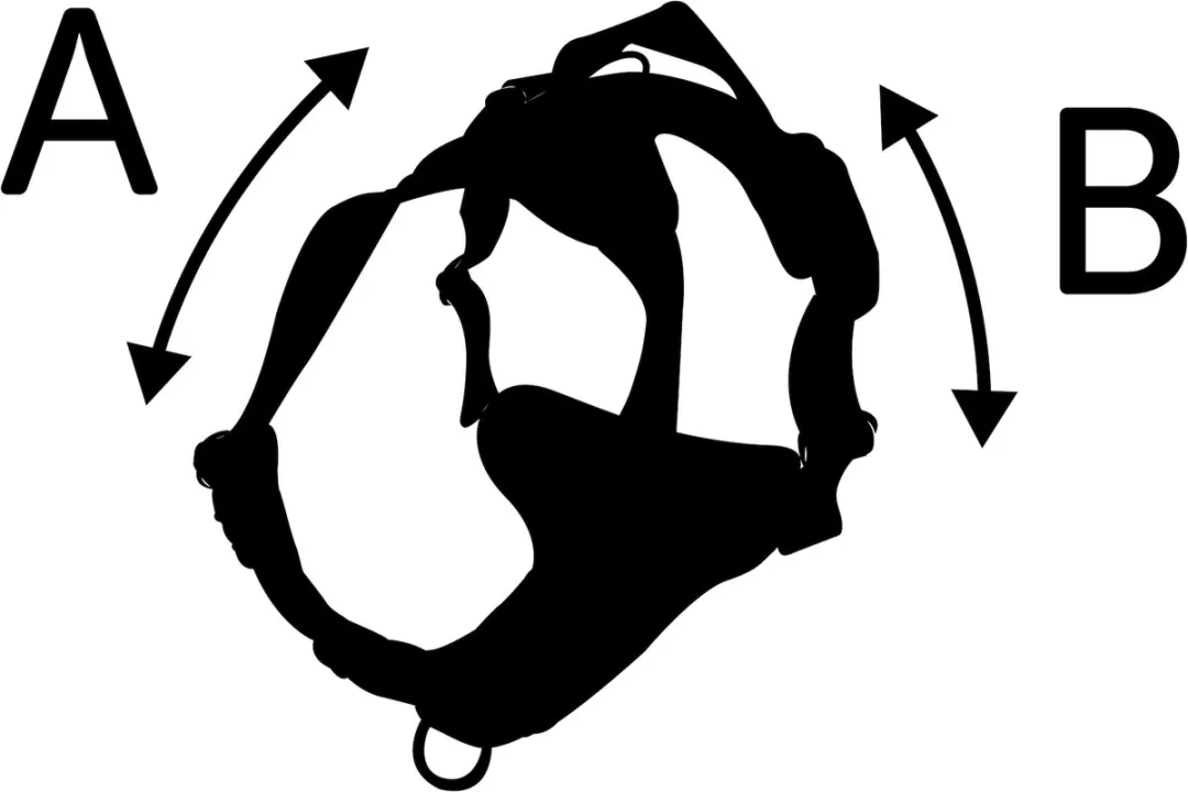 Flamingo Mago Harnas - Donkergrijs - Maat L 45-71cm