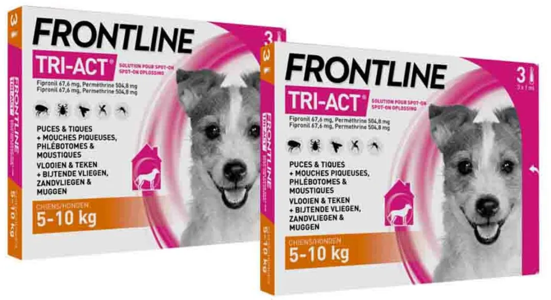 Frontline Tri-Act Anti Vlooien & Teken Druppels S