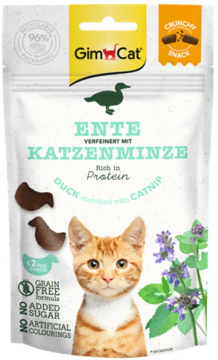 GimCat Crunchy Kattensnack Eend & Catnip