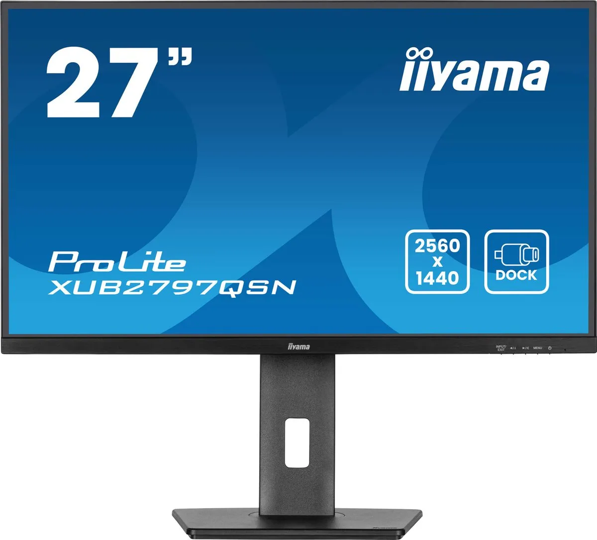 iiyama ProLite XUB2797QSN-B2 27" QHD IPS Monitor - USB-C 65W