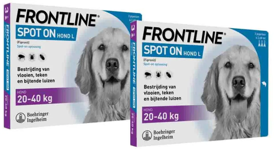 Frontline Spot On Hond L 20-40kg - 2x3 Pipetten