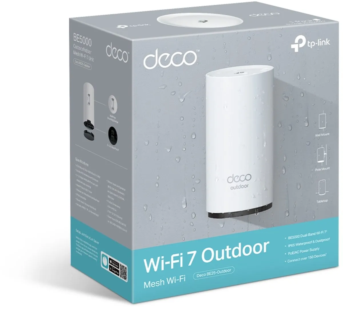 TP-Link Deco BE25-Outdoor WiFi 7 Mesh - Wit