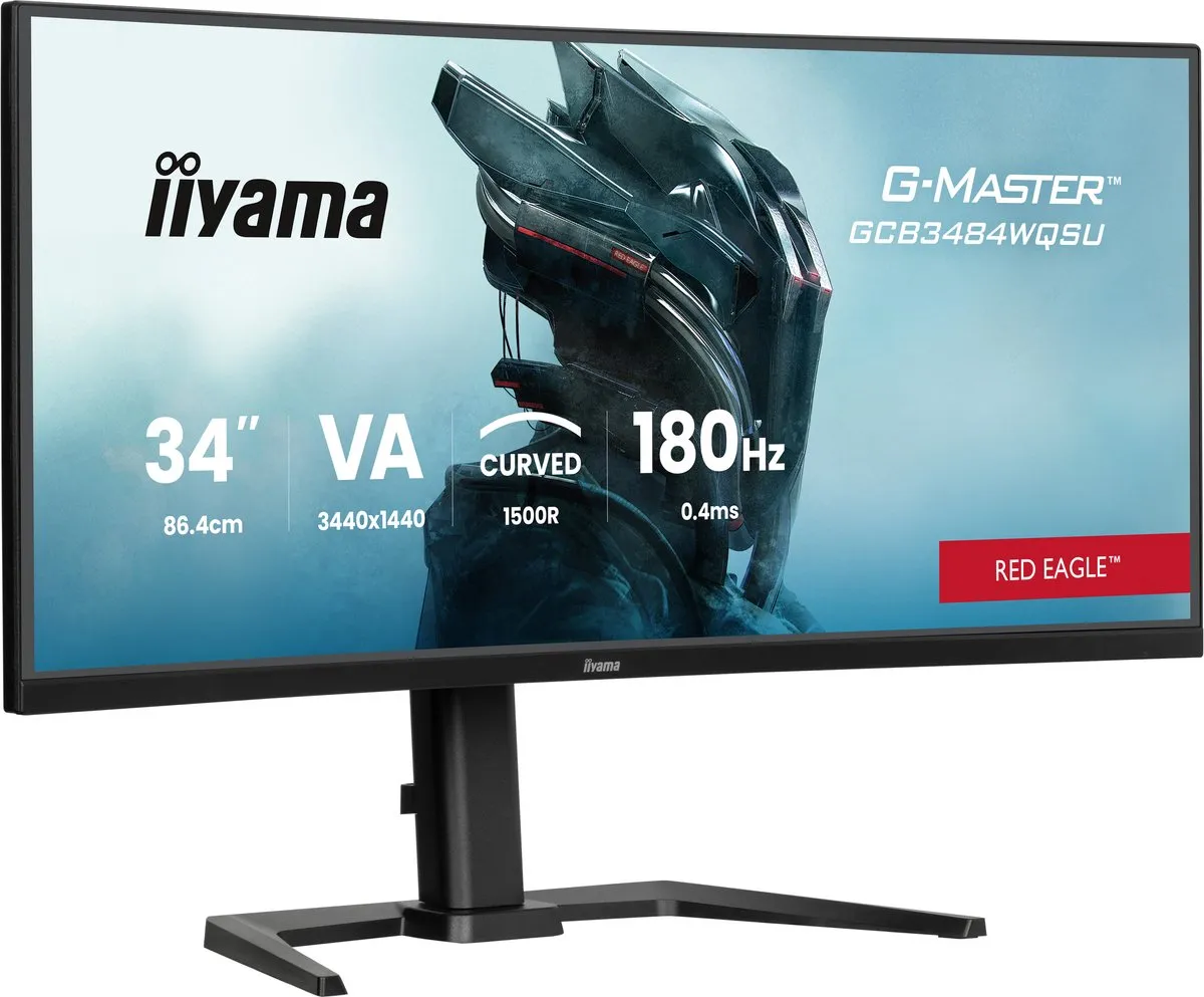 iiyama G-Master GCB3484WQSU-B1 Curved Monitor 34" WQHD 180Hz