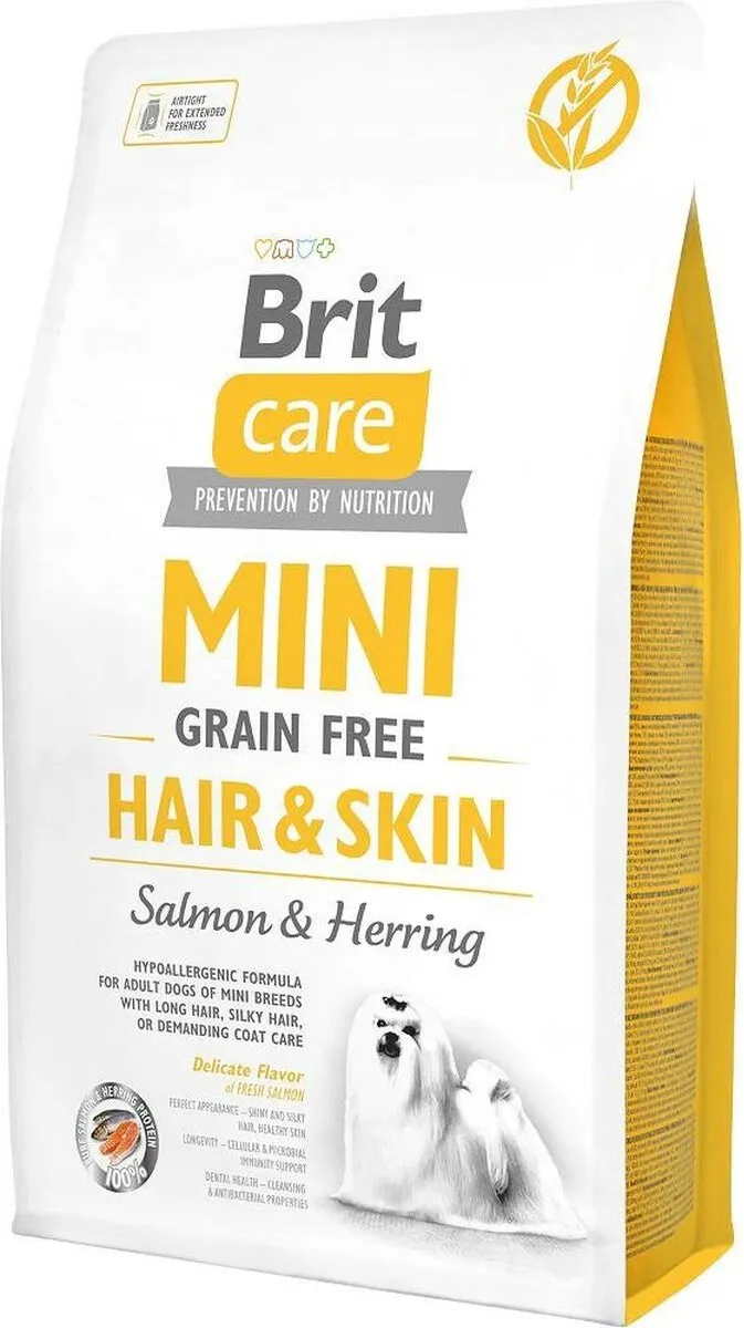 Brit Mini Hair & Skin Volwassen Zalm 2kg
