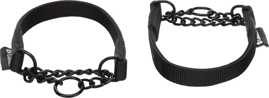 Flamingo Trero Anti-trek Halsband - XS 32-40cm - Zwart