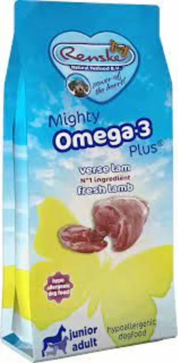 Renske Mighty Omega Plus Krokant Hondenvoer Lam 600g