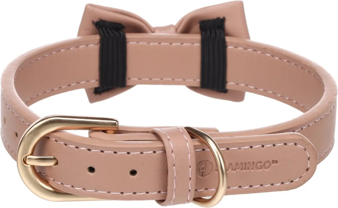 Flamingo Hond Halsband Nela Roze S/M 31-39cm