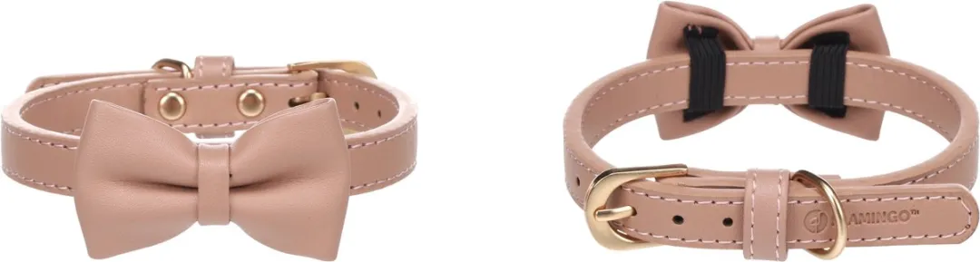 Flamingo Hond Halsband Nela Roze - S 29-35cm