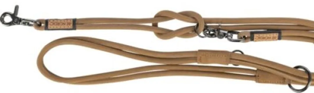 Trixie Hondenriem Nordic Leer - Bruin 200x0.8cm - afbeelding 5 van 5