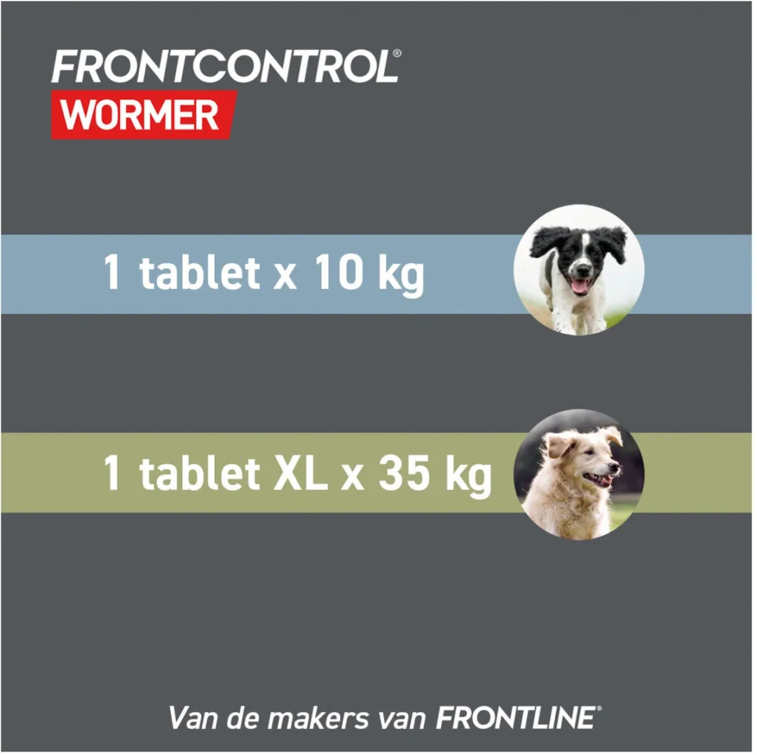 Frontline Frontcontrol Hond 2 Tabletten 0.5g - 20 kg