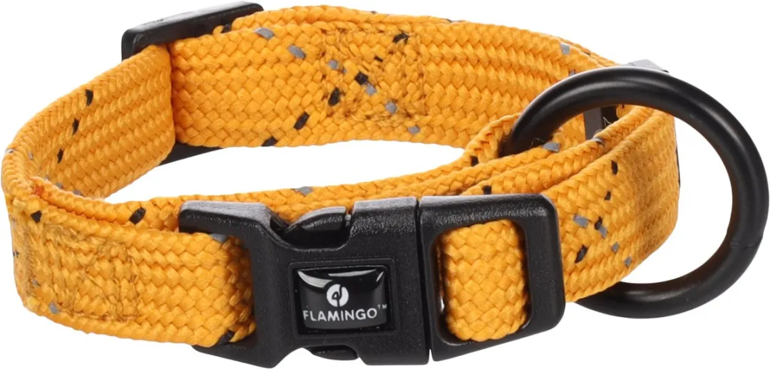 Flamingo Hond Halsband Puppy Dolly Oker XXS