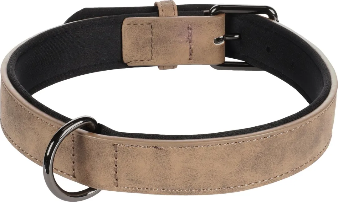 Flamingo Delu Halsband Honden - XL 47-57cm - Bruin