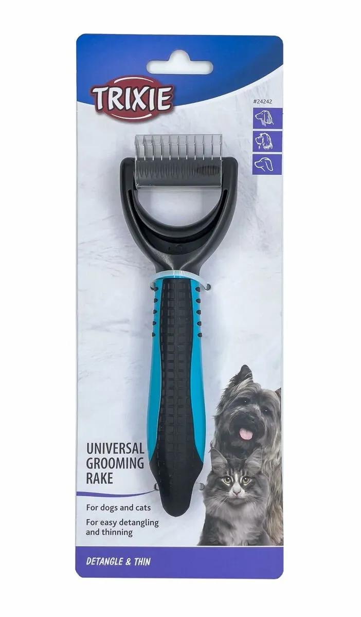 Trixie Universele Kam 6x18cm - Blauw - afbeelding 6 van 6