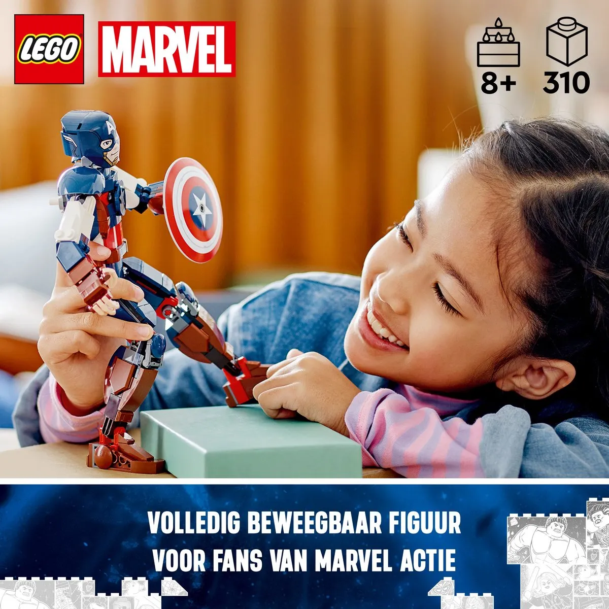 LEGO Marvel Captain America Bouwfiguur 76258 - 310 Stukken - afbeelding 6 van 6