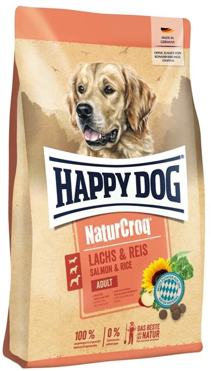 Happy Dog NaturCroq Zalm & Rijst 4kg