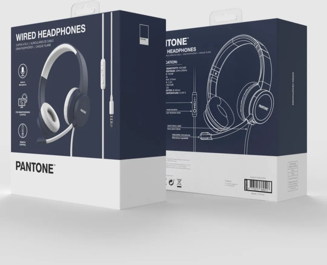 Celly Pantone PT-WDH002N Headphones - Blauw - afbeelding 3 van 4