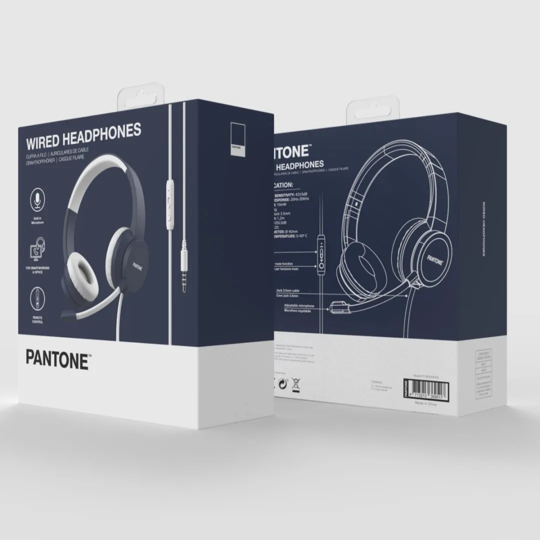 Celly Pantone PT-WDH002N Headphones - Blauw - afbeelding 2 van 4