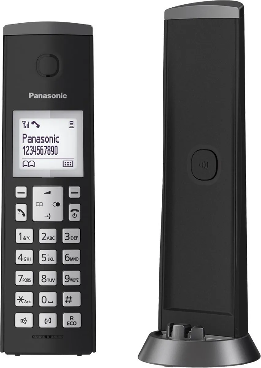 Panasonic KX-TGK220 DECT Telefoon met Antwoordapparaat - 1 Handset - Zwart