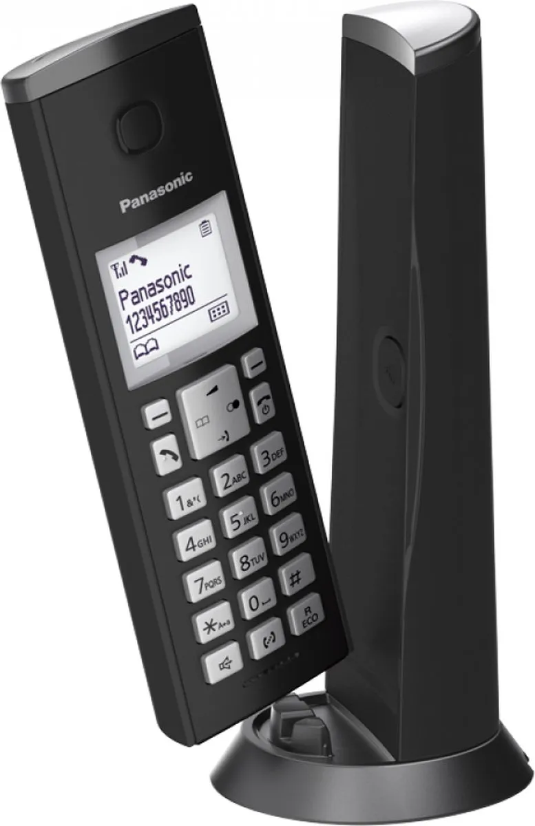 Panasonic KX-TGK220 DECT Telefoon met Antwoordapparaat - 1 Handset - Zwart