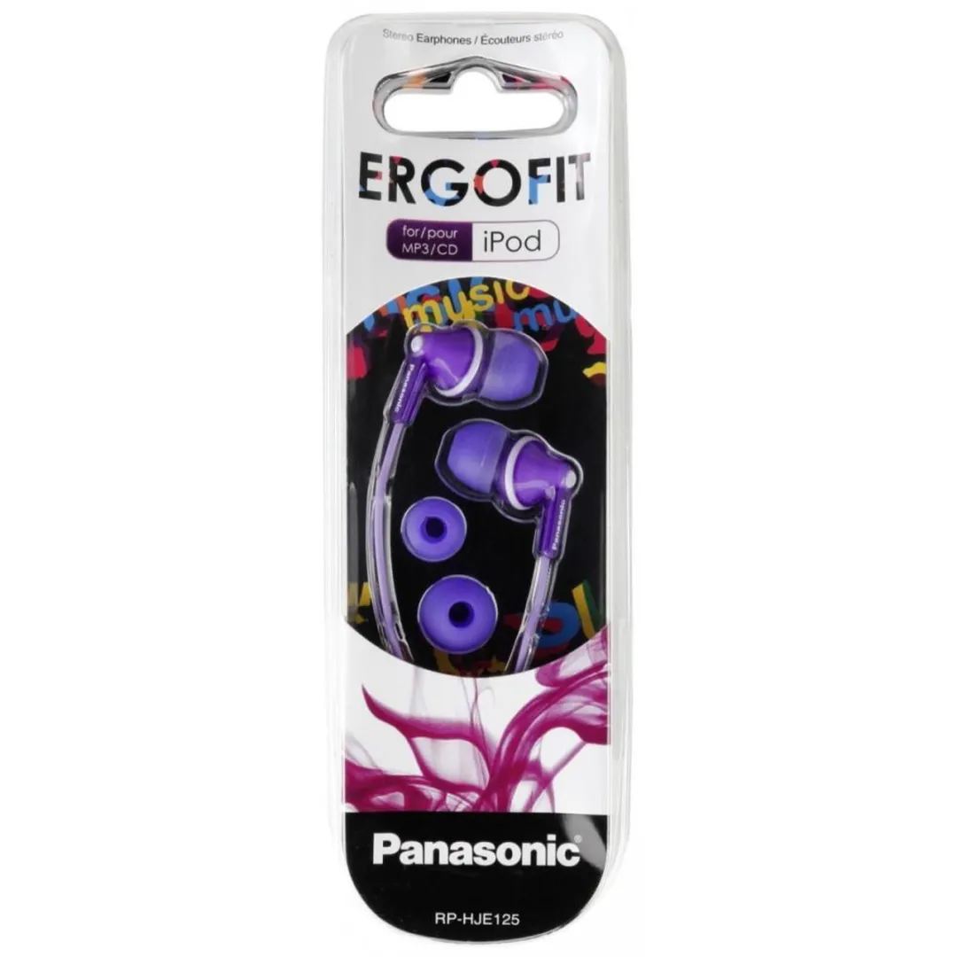Panasonic RP-HJE125E In-ear Koptelefoon - Violet
