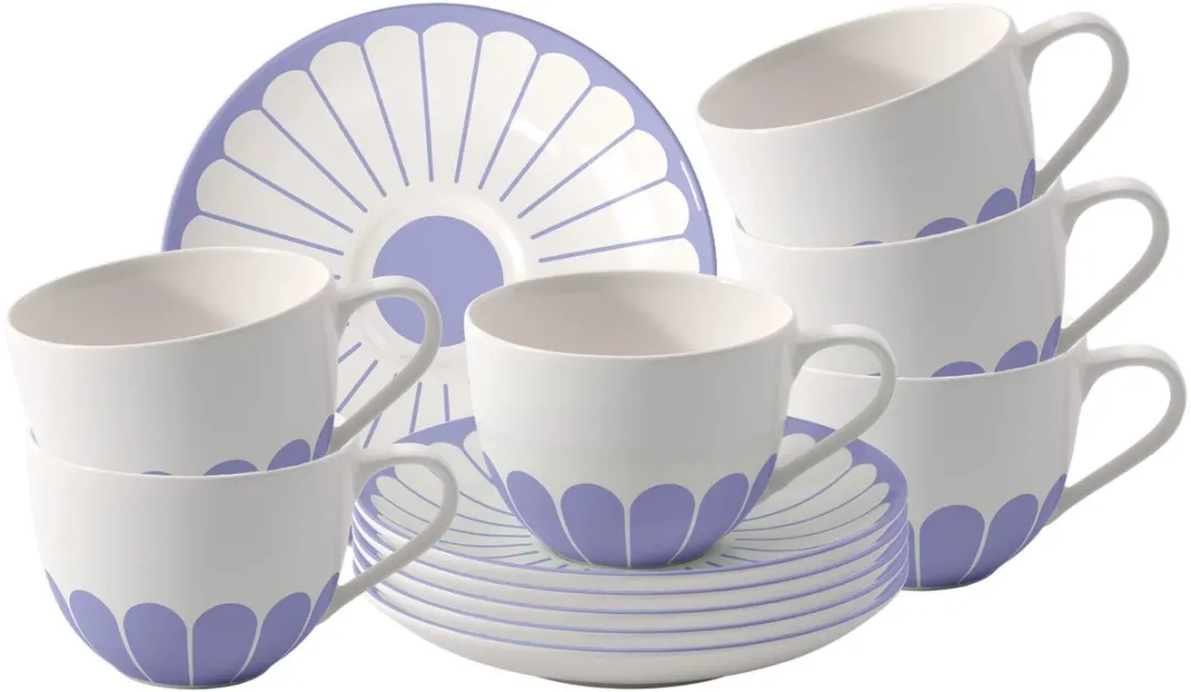 Villeroy & Boch Fleur Couleur Koffietassen Set 6