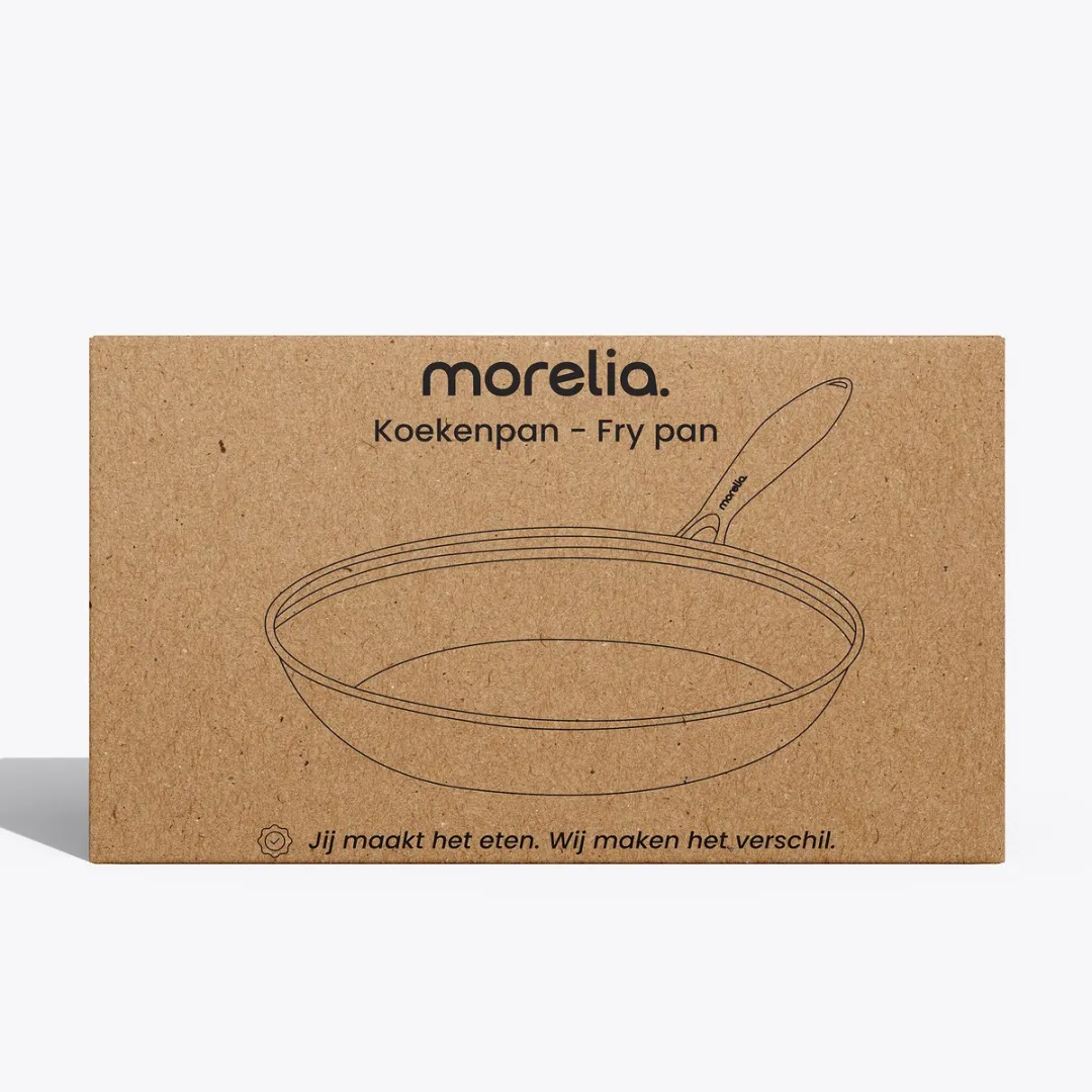 Morelia Hybrid Koekenpan 28cm - Inductie/Gas - Zwart