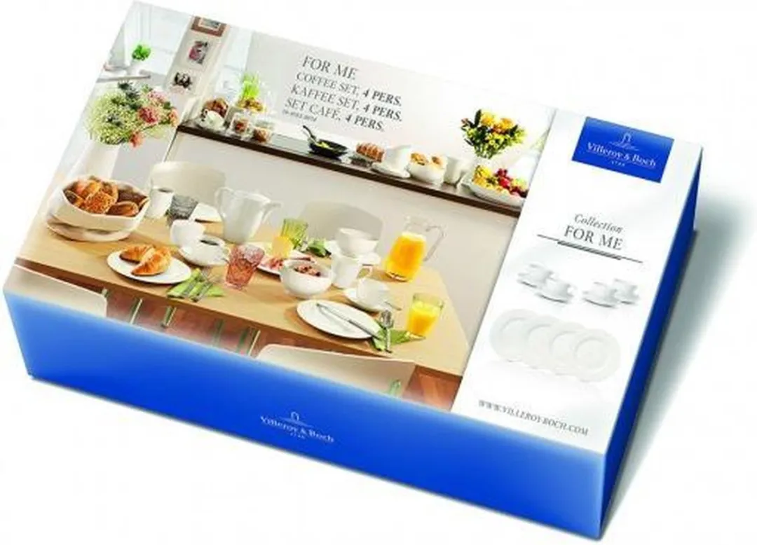 Villeroy & Boch For Me Koffieset 18-delig - Wit