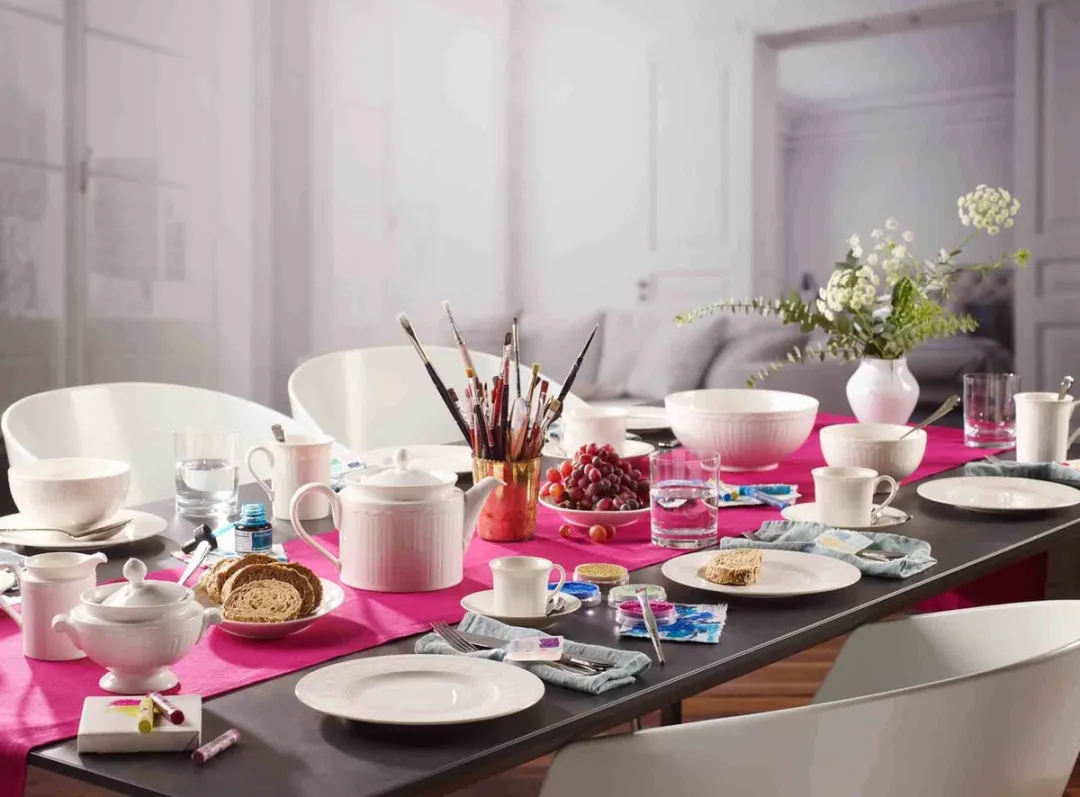 Villeroy & Boch Cellini Koffietassen Set 12 Stuks - 200ml - Wit/Gekleurd