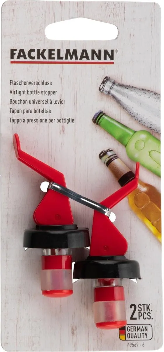 Fackelmann Bar Concept Hendeldoppen 49569 - 2 Stuks - Rood