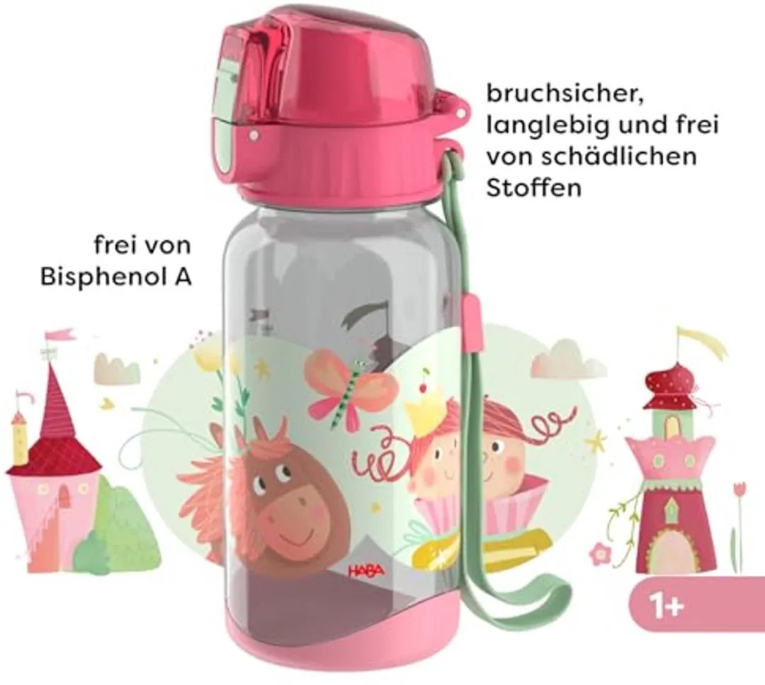 Haba Drinkfles Prinses & Paard 400ml - Multicolor