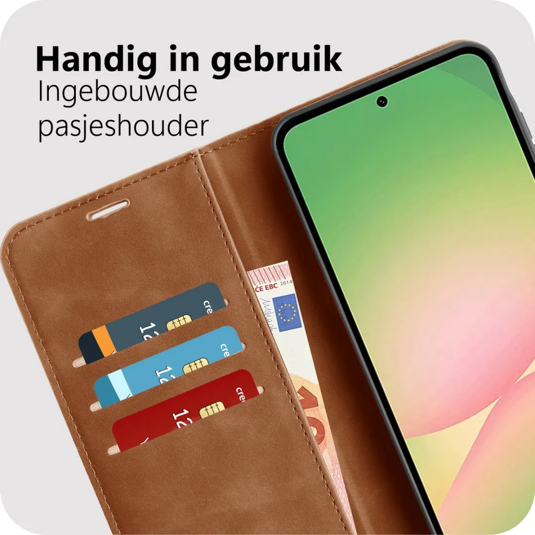 Just in Case Samsung Galaxy A57 Hoesje MSA2871PW4 - 4 Pasjes - Bruin
