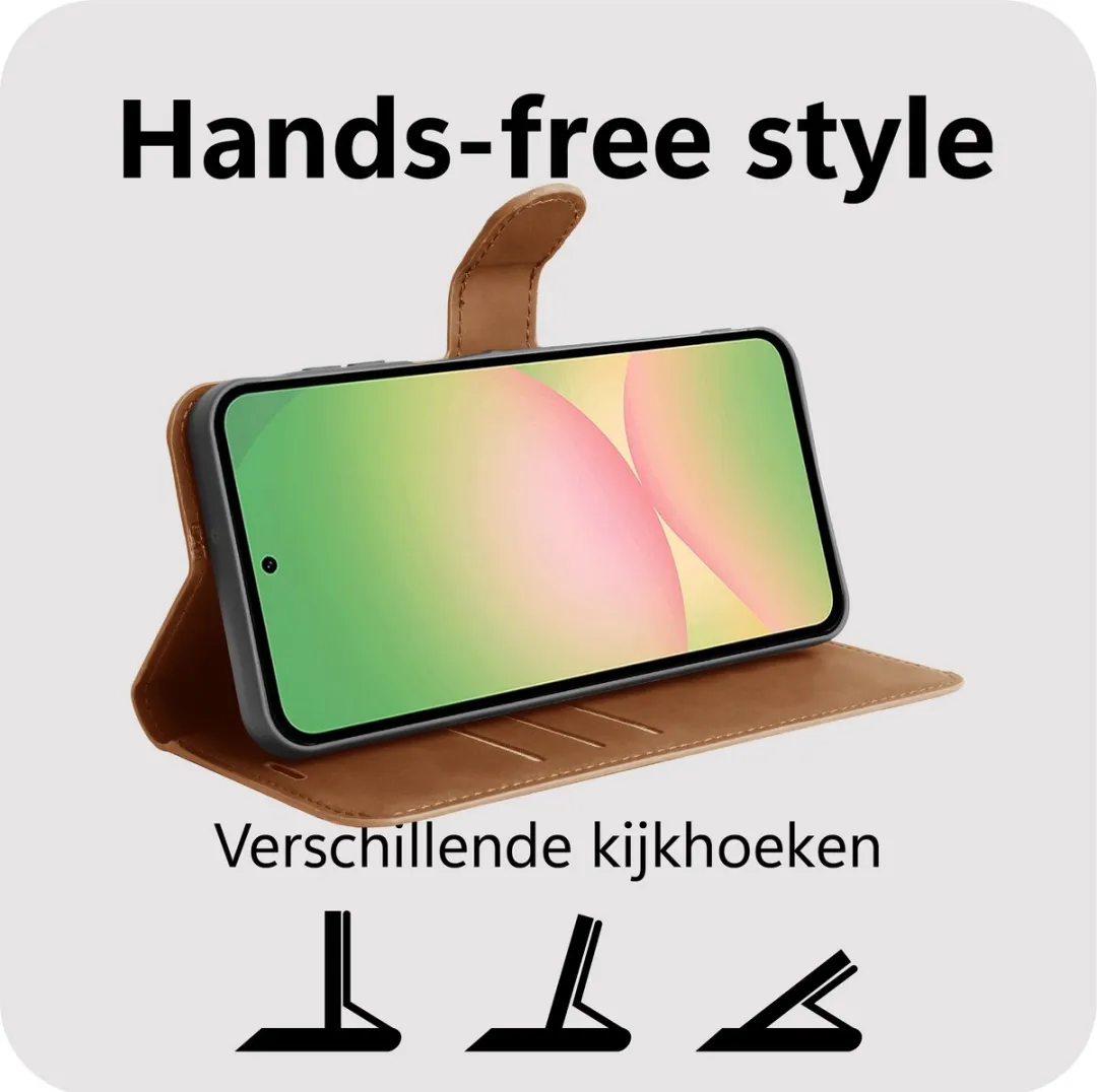 Just in Case Samsung Galaxy A57 Hoesje MSA2871PW4 - 4 Pasjes - Bruin - afbeelding 6 van 6