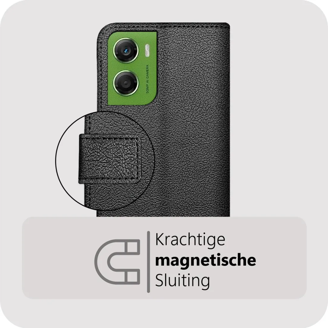 Just in Case Moto G06/G06 Power Bookcase Classic Hoesje - Zwart