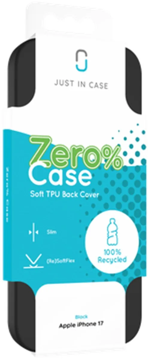 Just in Case iPhone 17 Siliconen Hoesje MAP2761ZC1 - Zwart