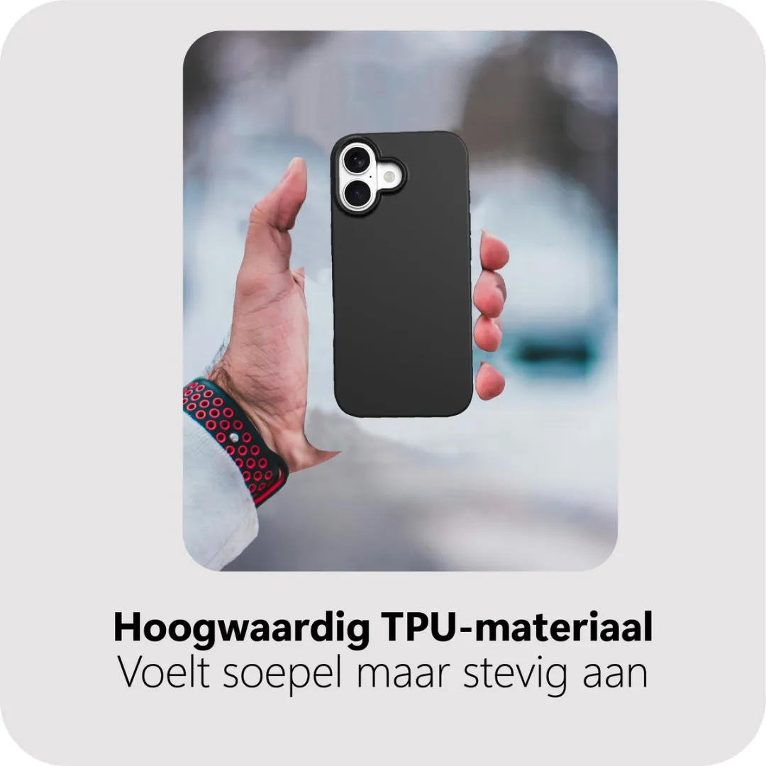 Just in Case iPhone 17 Siliconen Hoesje MAP2761ZC1 - Zwart