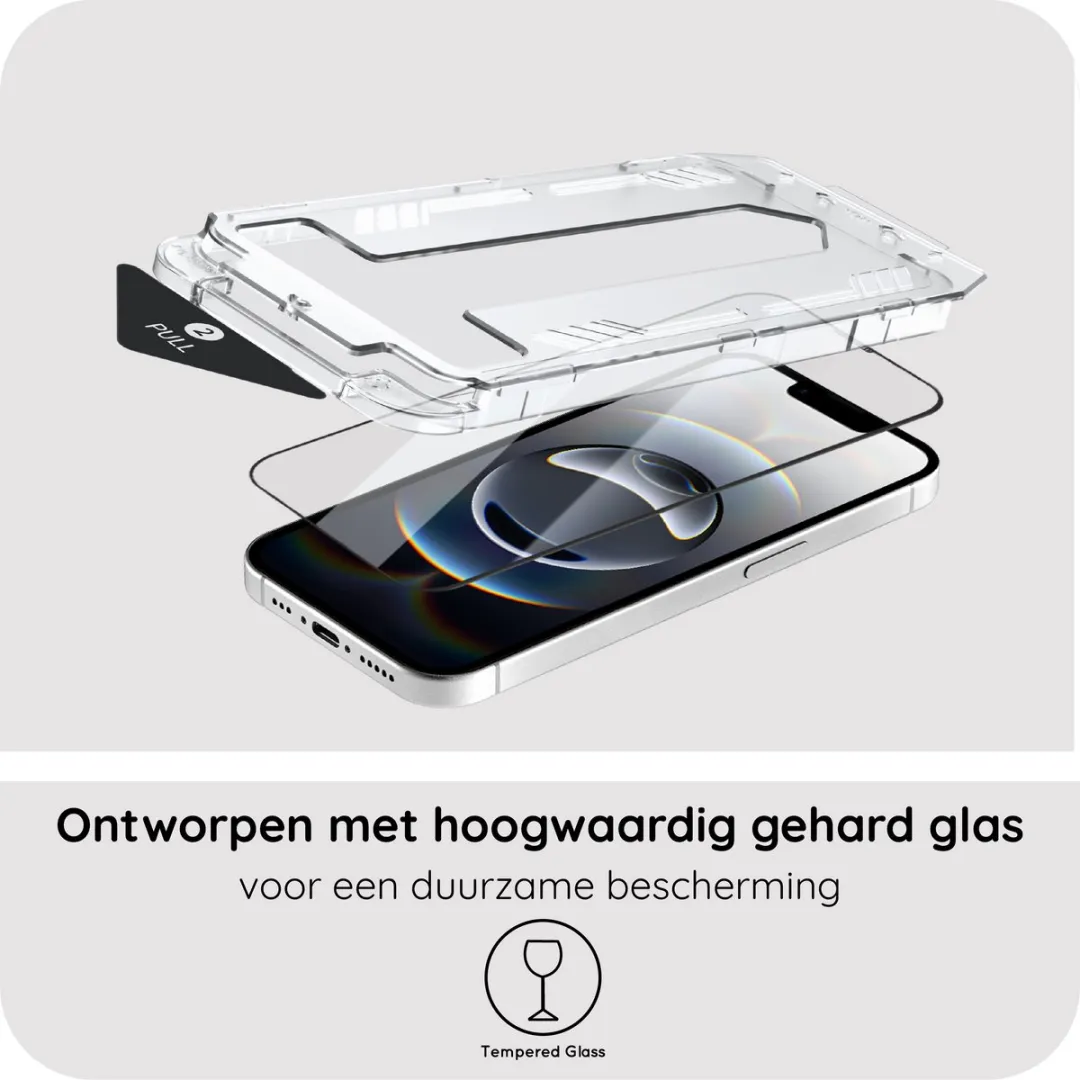 Just in Case iPhone 16/17 Screenprotector - 1 Stuk