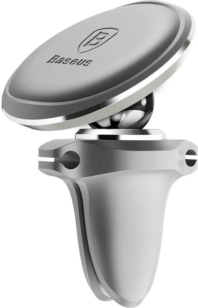 Baseus Magnetische Ventilatierooster Auto Telefoonhouder - Zilver