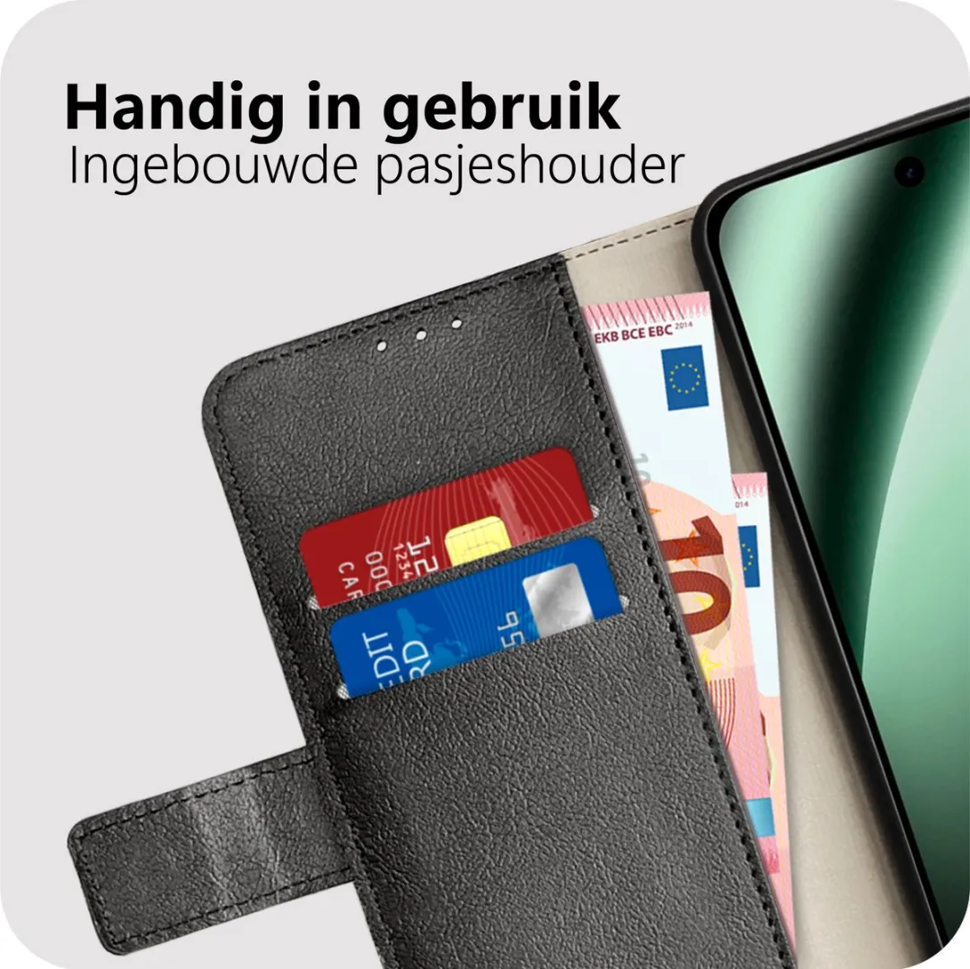 Just in Case Bookcase Classic MGO2889CW1 Hoesje - Google Pixel 10a - Zwart - afbeelding 6 van 6