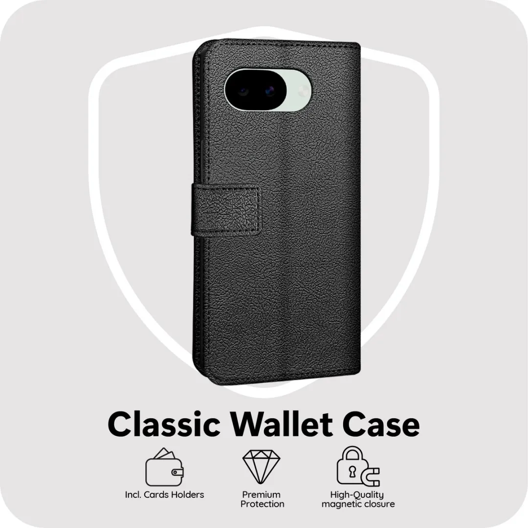 Just in Case Bookcase Classic MGO2889CW1 Hoesje - Google Pixel 10a - Zwart