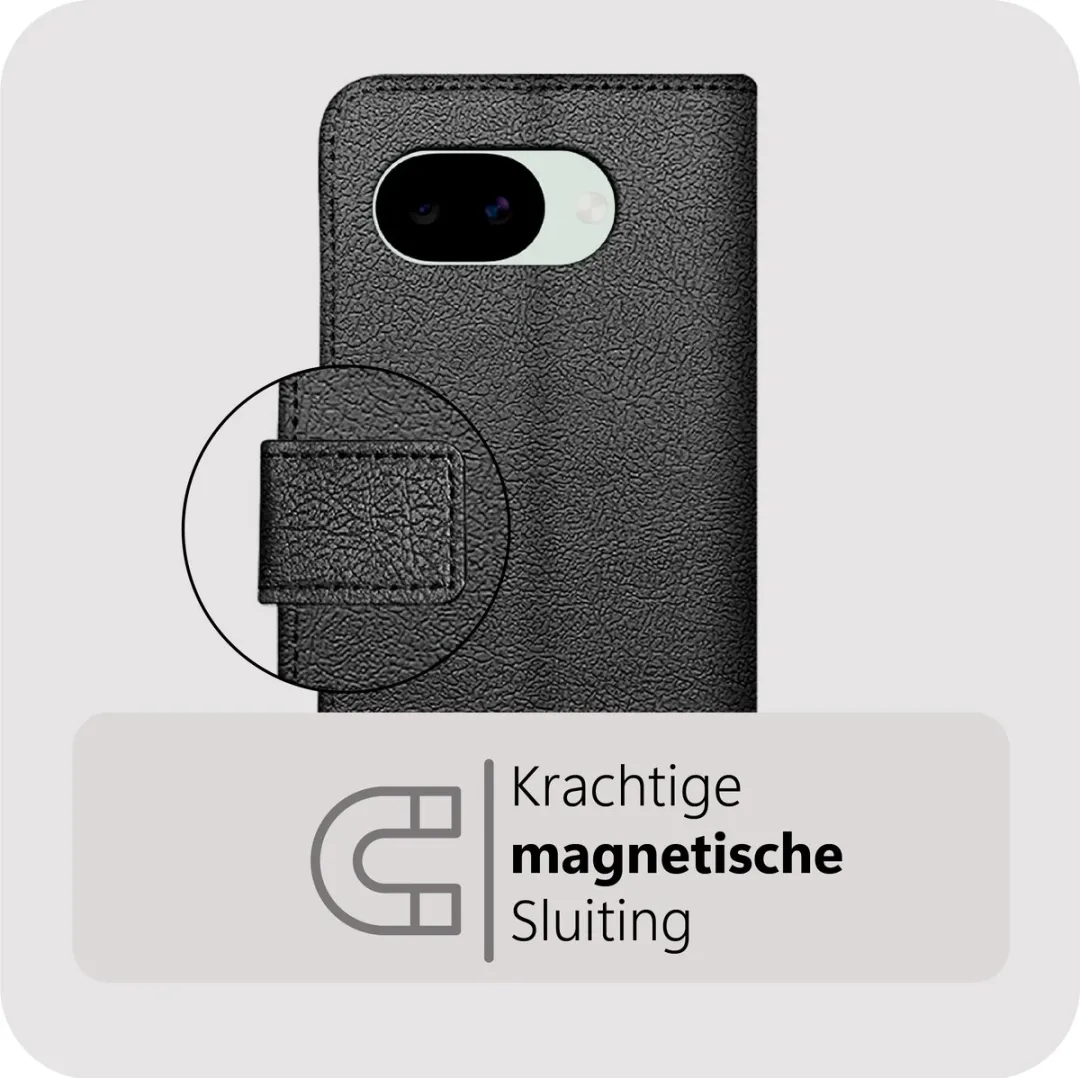 Just in Case Bookcase Classic MGO2889CW1 Hoesje - Google Pixel 10a - Zwart