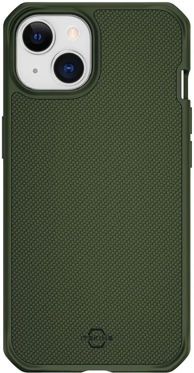 Itskins Hoesje iPhone 14 Plus Ballistisch Nylon - Groen
