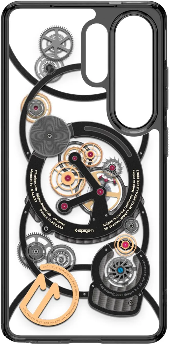Spigen C11 Magnet Hoes Samsung Galaxy S26 Ultra - Zwart