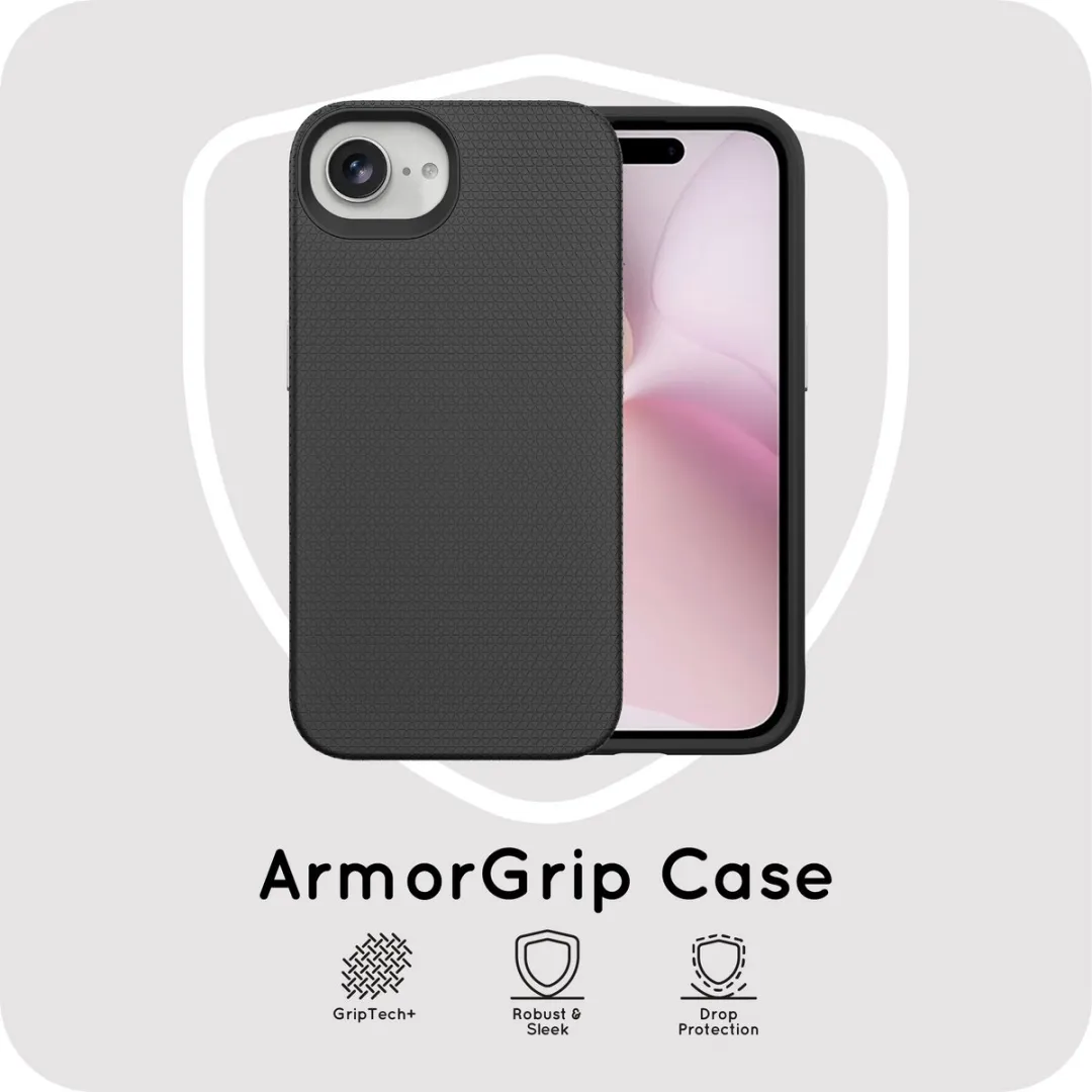 Just in Case iPhone 17e/16e Armor Hoesje - Zwart