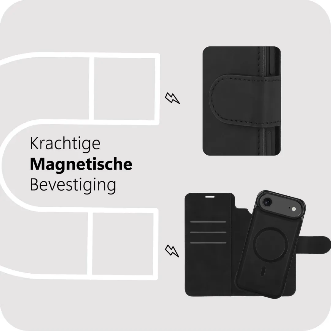 Just in Case MAP2764PS1M Bookcase iPhone Air - 2-in-1 Hoesje Zwart