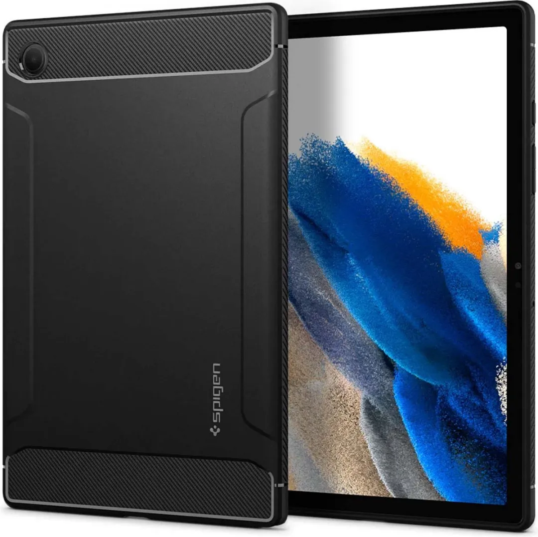 Spigen Rugged Armor ACS04136 Hoes - Samsung Galaxy Tab A8 2021 - Zwart